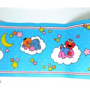 Sesame Street Wallpaper Border- Nursery Baby - Pattern SHB266
